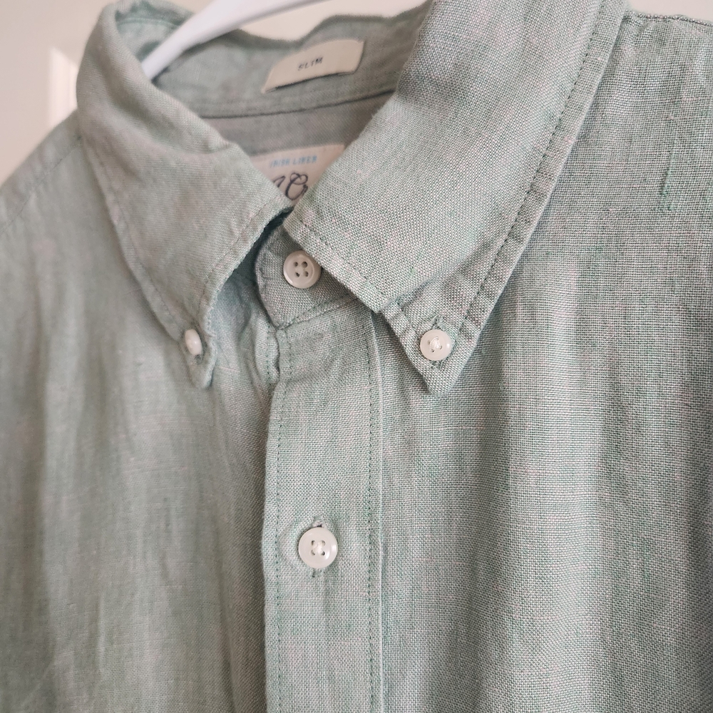 J. Crew Green Casual Button Down Shirt